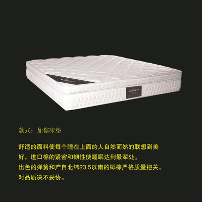 山东淄博周村丁峰弹簧床垫厂 专注梦宫与加棕床垫的专业生产与批发供应